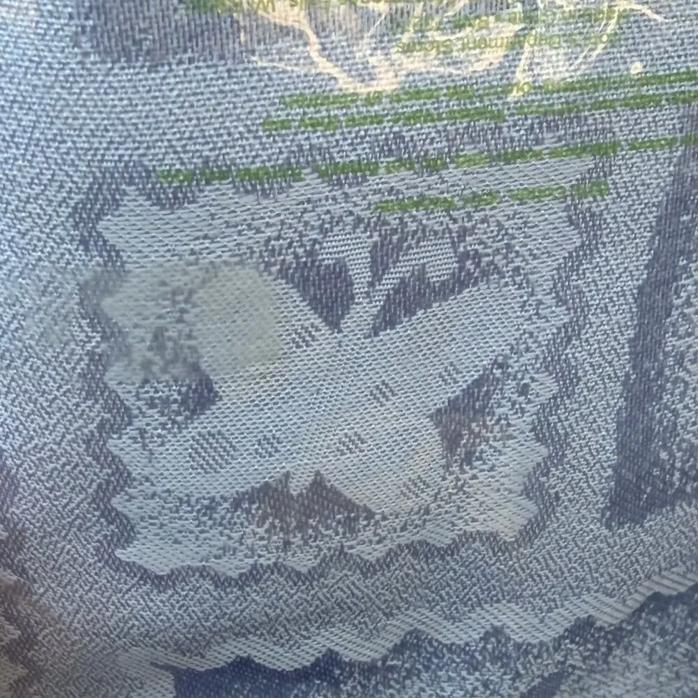 Blossums & Blooms Blue Easter Napkin Set of 4 Damask? Spring Bunny Rabbit NOS